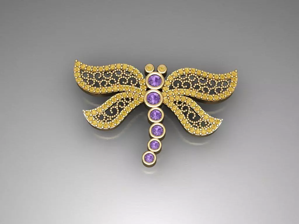 H47- Diamond Necklace 3D print model_0