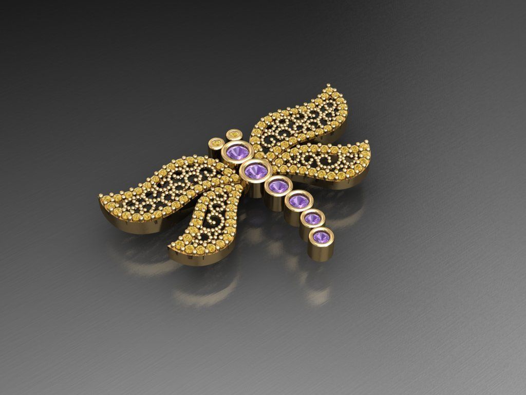 H47- Diamond Necklace 3D print model_1