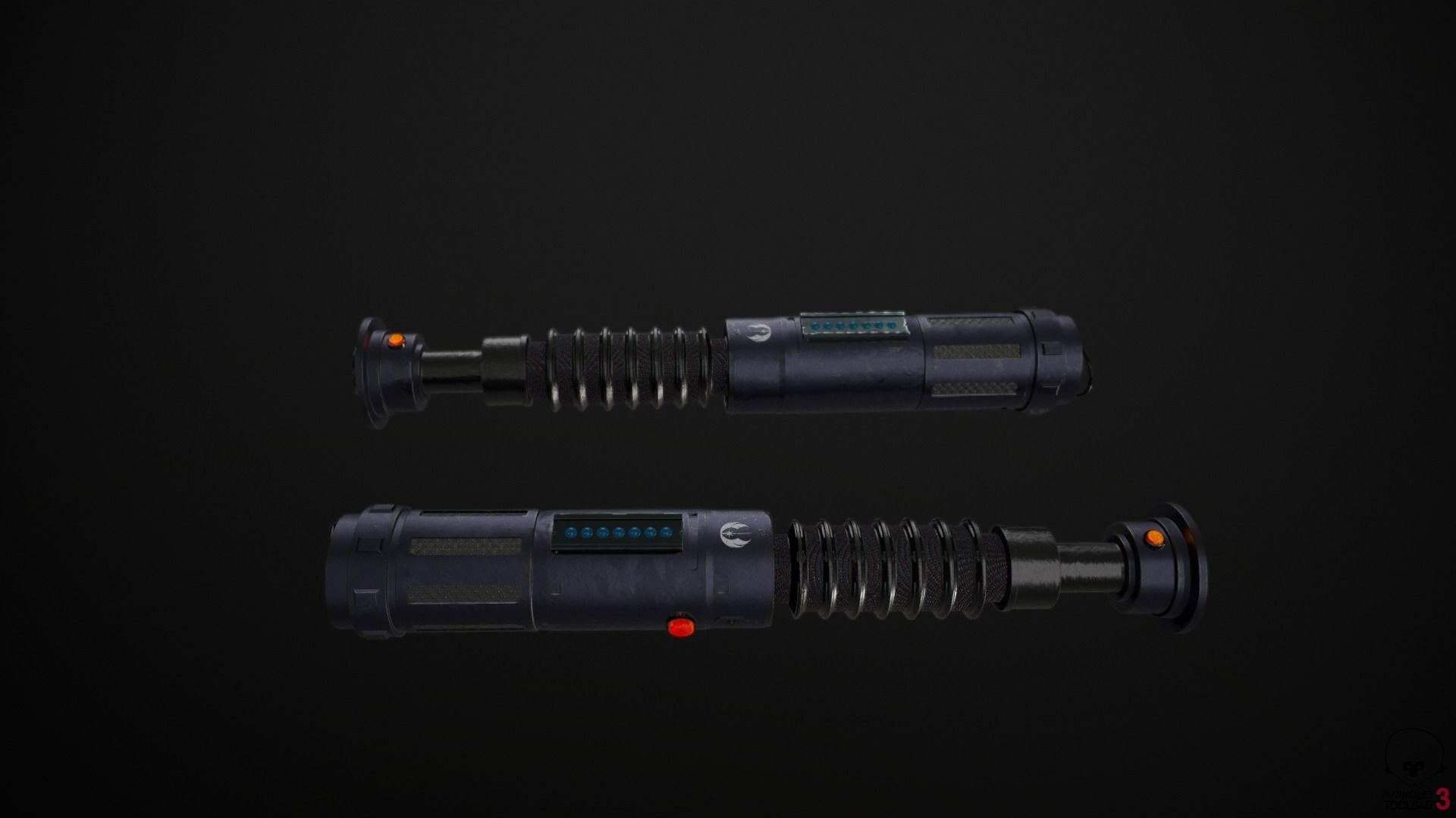 Lightsaber star wars force awakens 3D model_5
