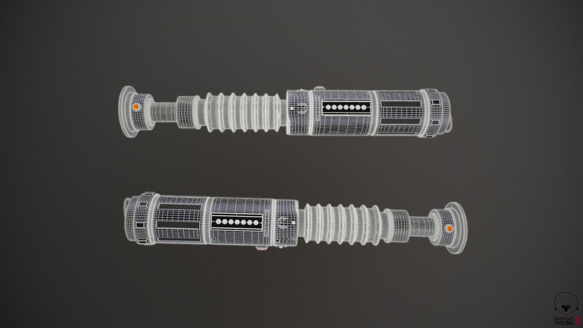 Lightsaber star wars force awakens 3D model_6