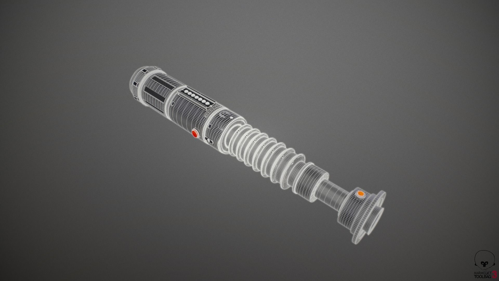 Lightsaber star wars force awakens 3D model_4