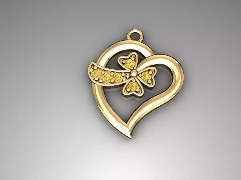 H49- Diamond Necklace 3D print model_0