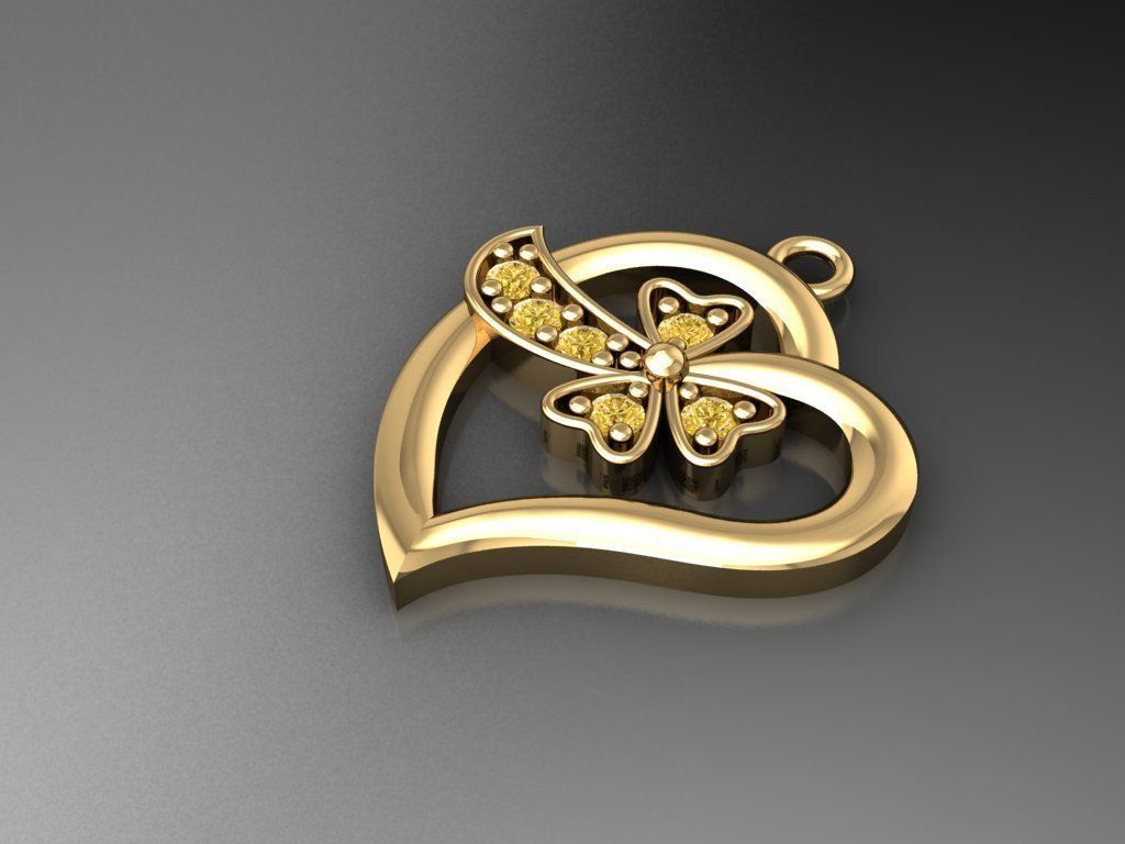 H49- Diamond Necklace 3D print model_2