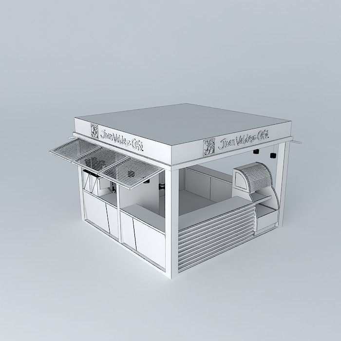 Basic Juan Valdez Cafe Store Free 3D model_3