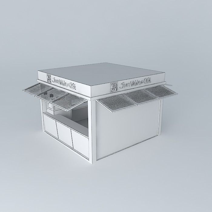 Basic Juan Valdez Cafe Store Free 3D model_4