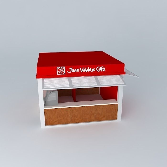Basic Juan Valdez Cafe Store Free 3D model_2