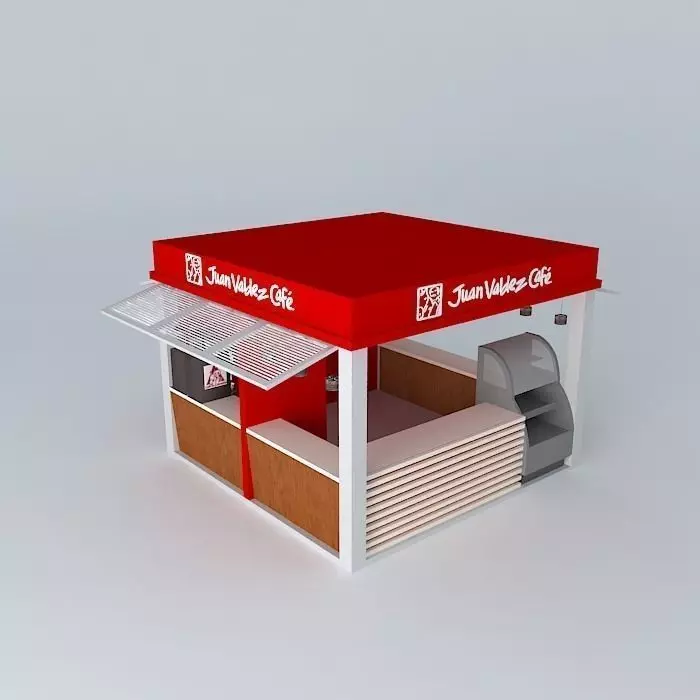 Basic Juan Valdez Cafe Store Free 3D model_0
