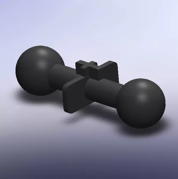 STL 3D Printable Action Figure Ball Joint Hip Peg 3D print model_0