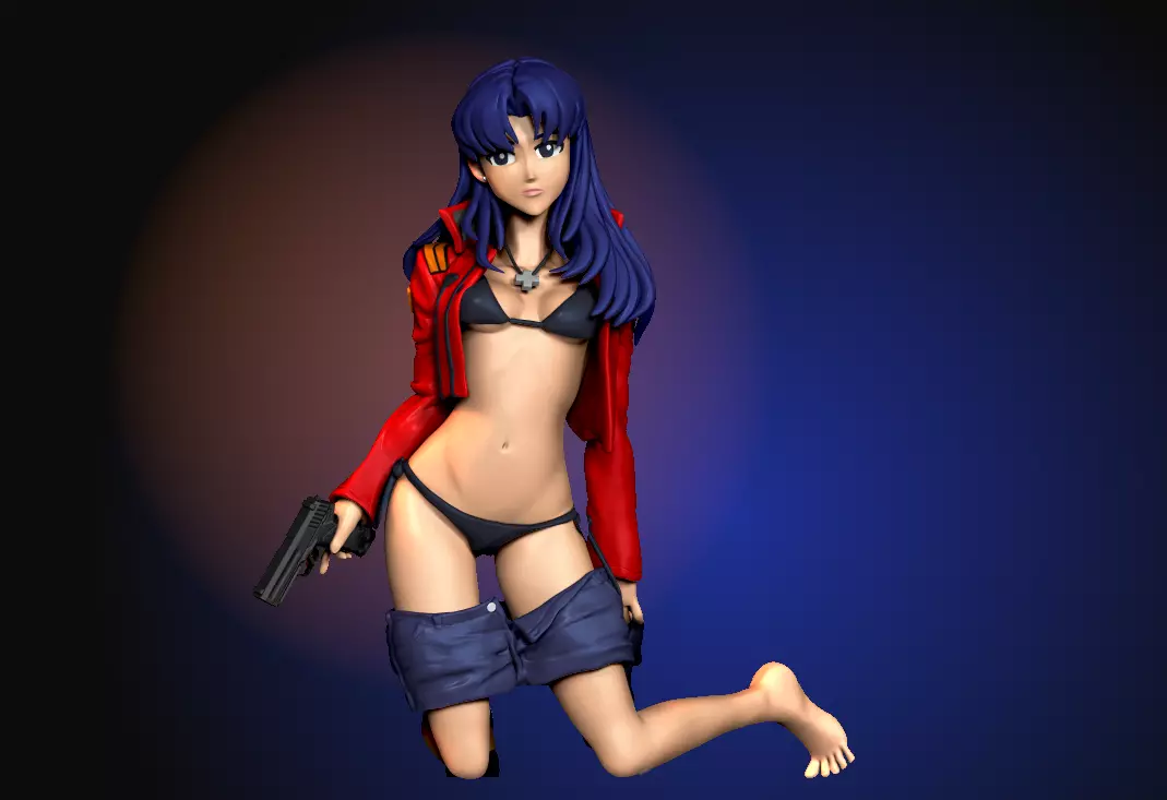 Misato Katsuragi 3D model_0