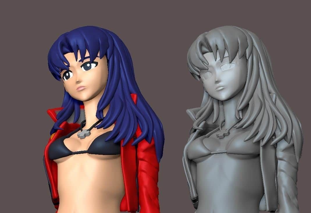 Misato Katsuragi 3D model_5