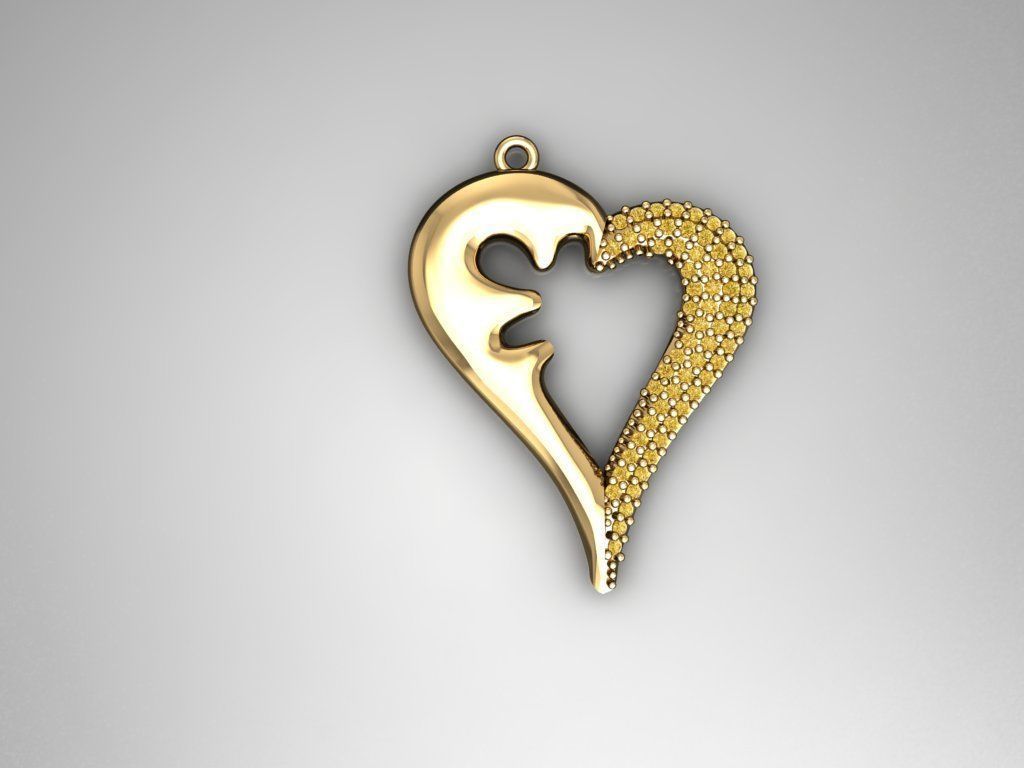 H82- Diamond Necklace 3D print model_1