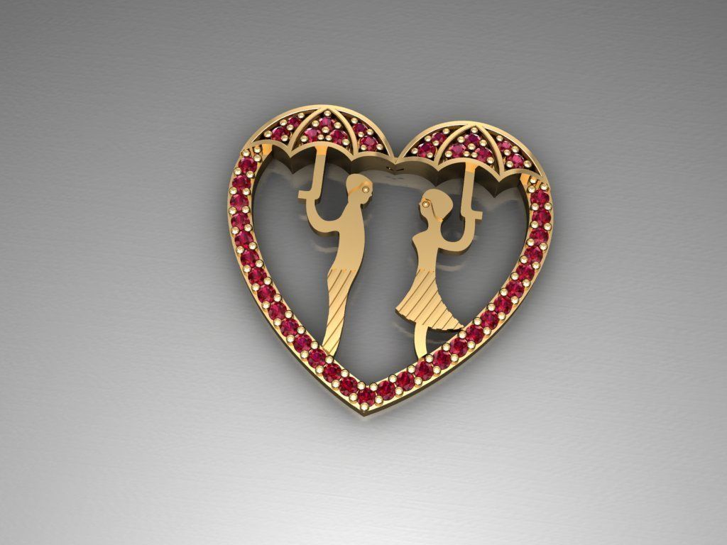 H83- Diamond Necklace 3D print model_1