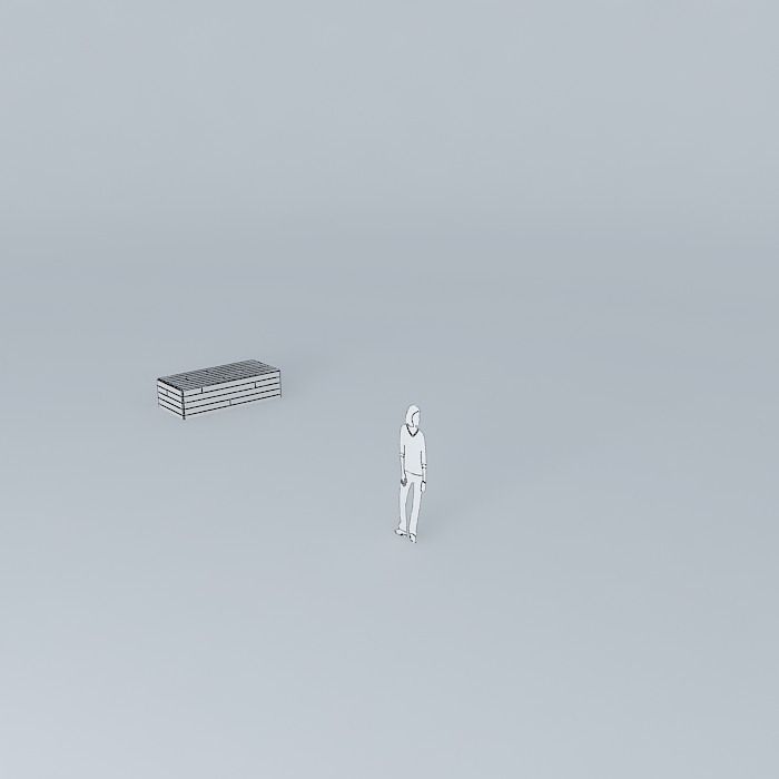 Wood Terrace Free 3D model_3