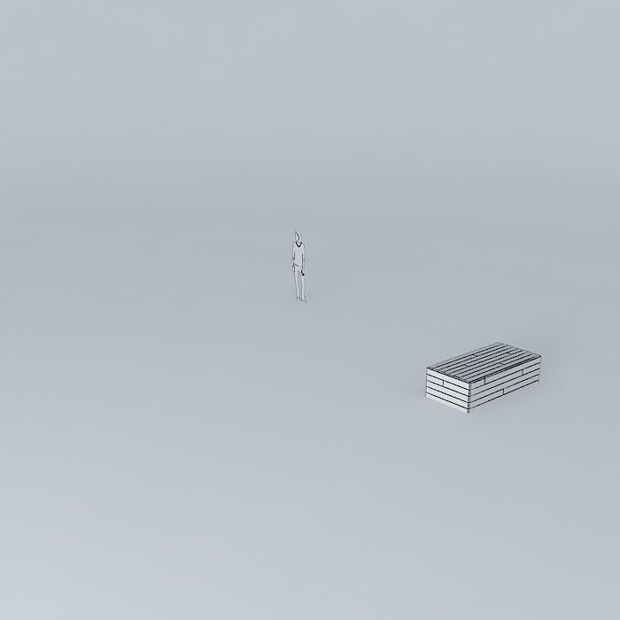 Wood Terrace Free 3D model_4