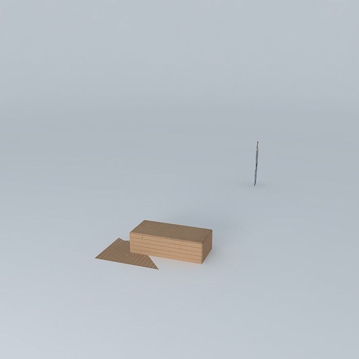 Wood Terrace Free 3D model_1