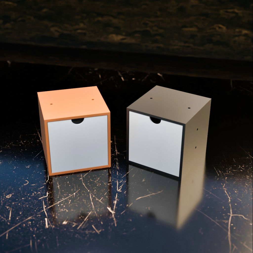 001M LA Unit Medium Single Large Drawer Storage Organiser 3D print model_1