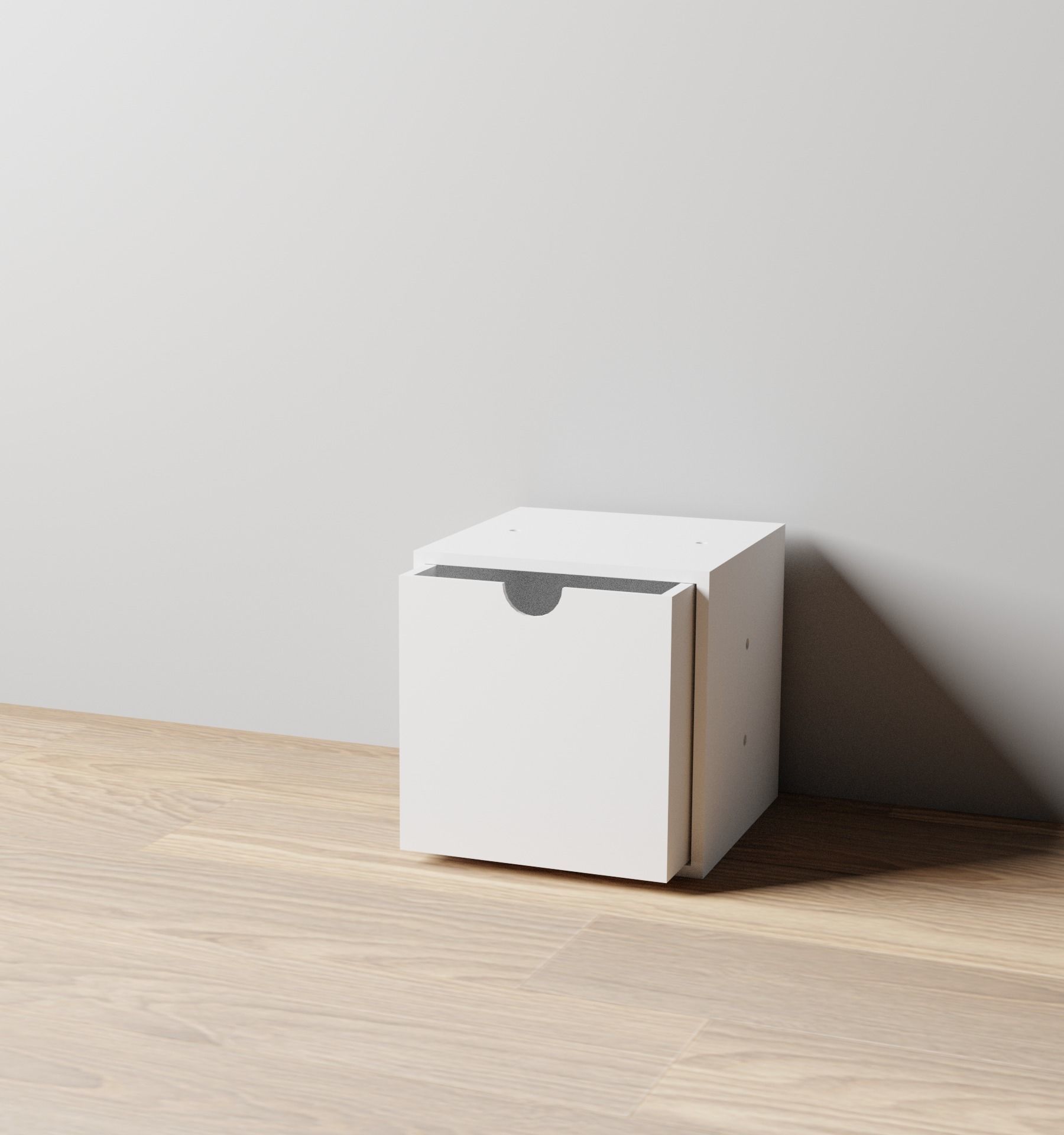 001M LA Unit Medium Single Large Drawer Storage Organiser 3D print model_2