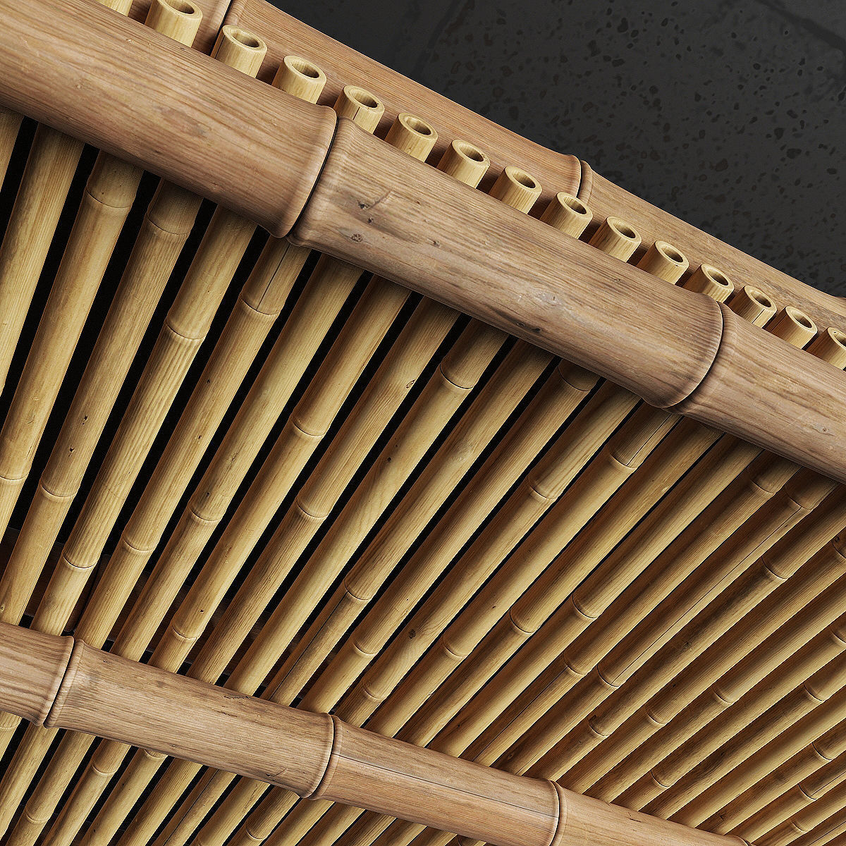 Ceiling bamboo angle n1 3D model_14