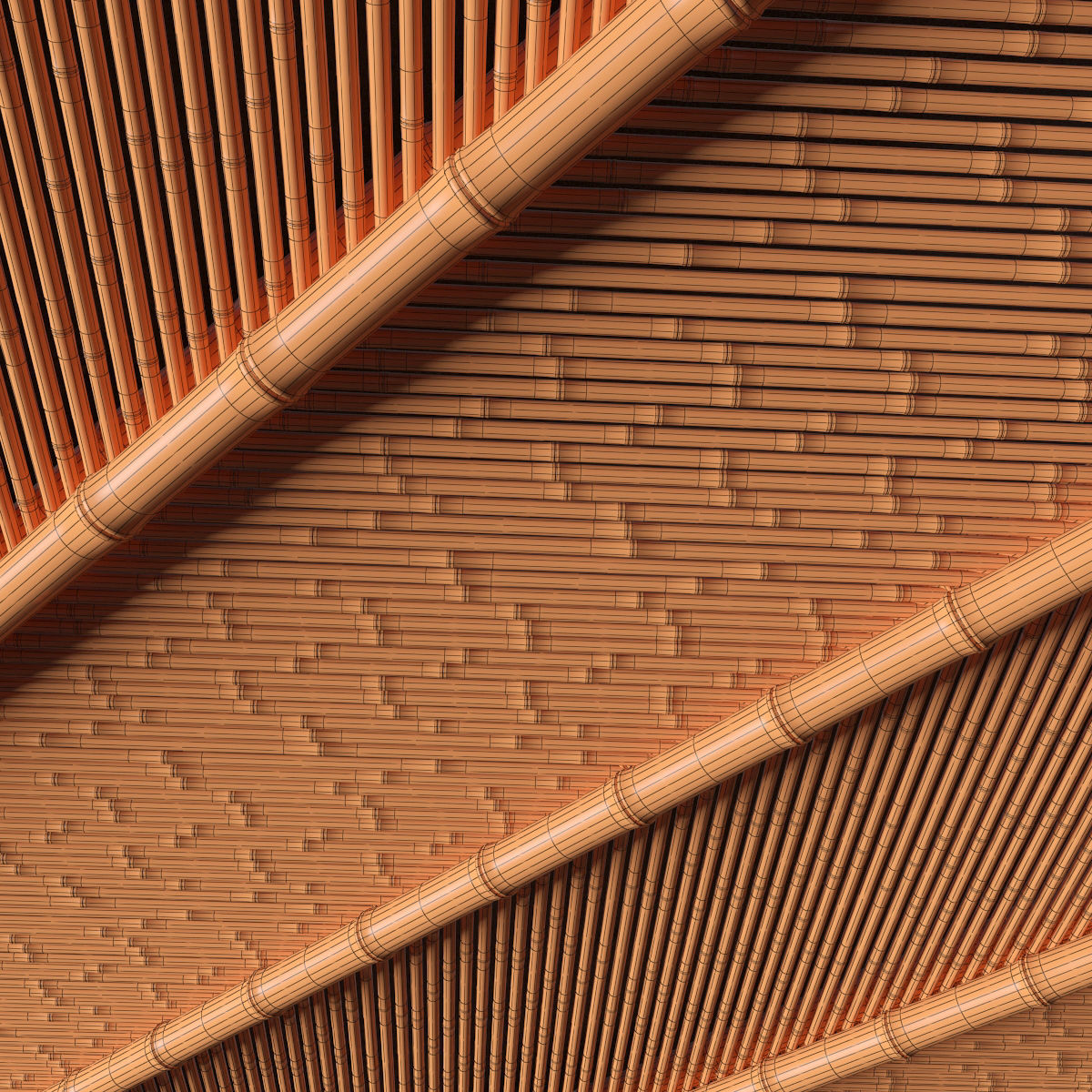 Ceiling bamboo angle n1 3D model_26