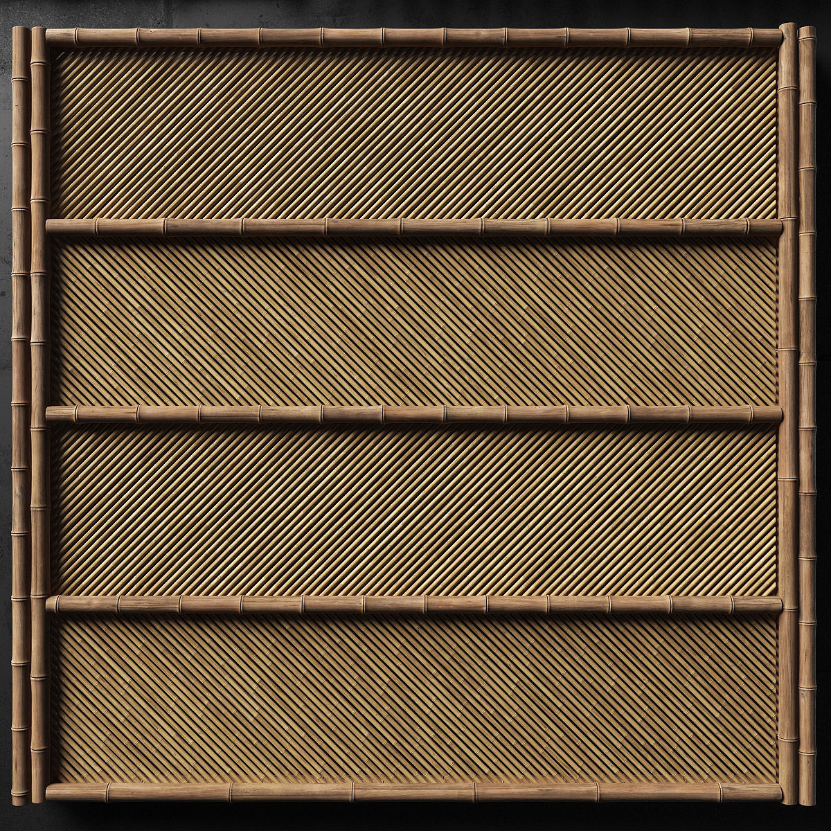 Ceiling bamboo angle n1 3D model_9