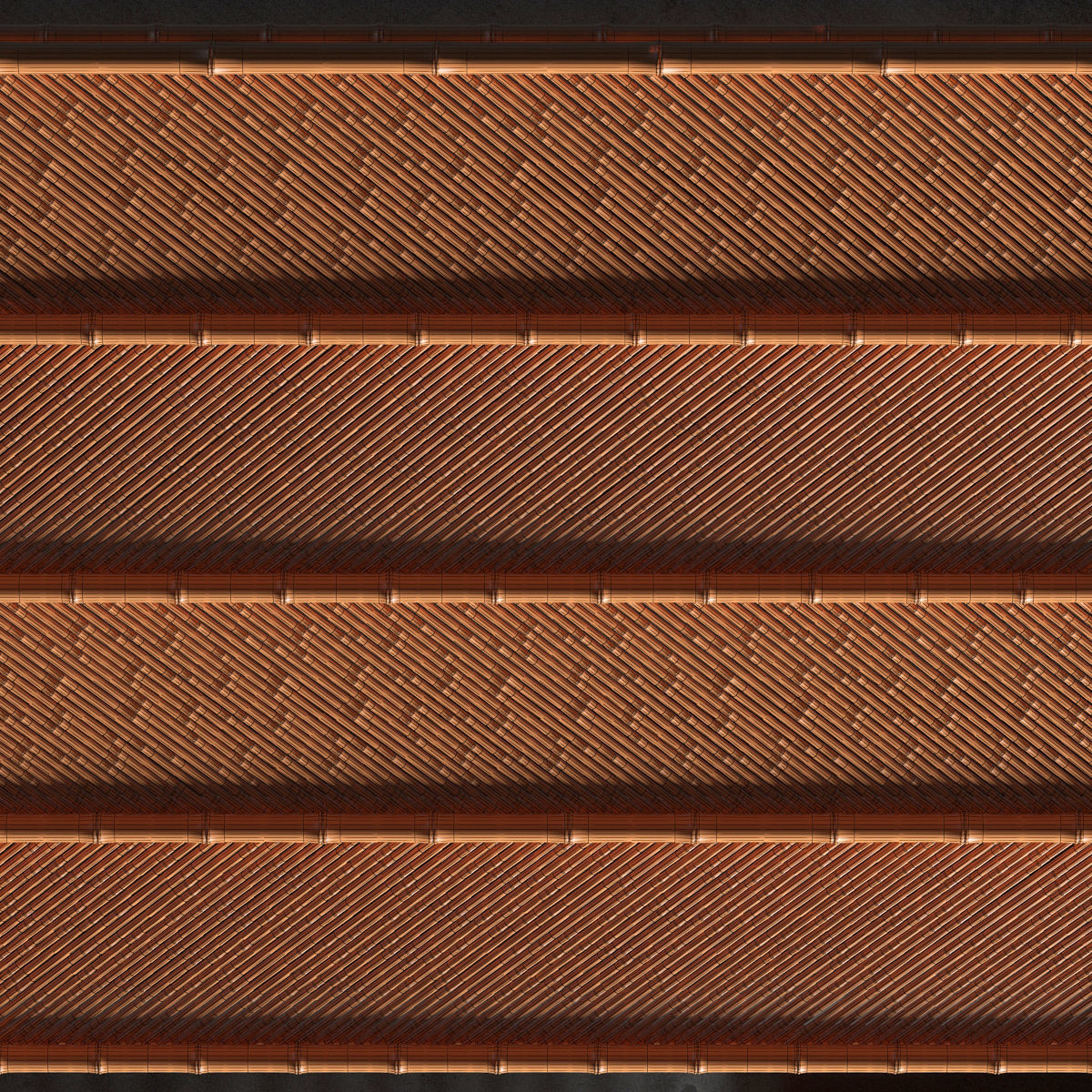 Ceiling bamboo angle n1 3D model_23