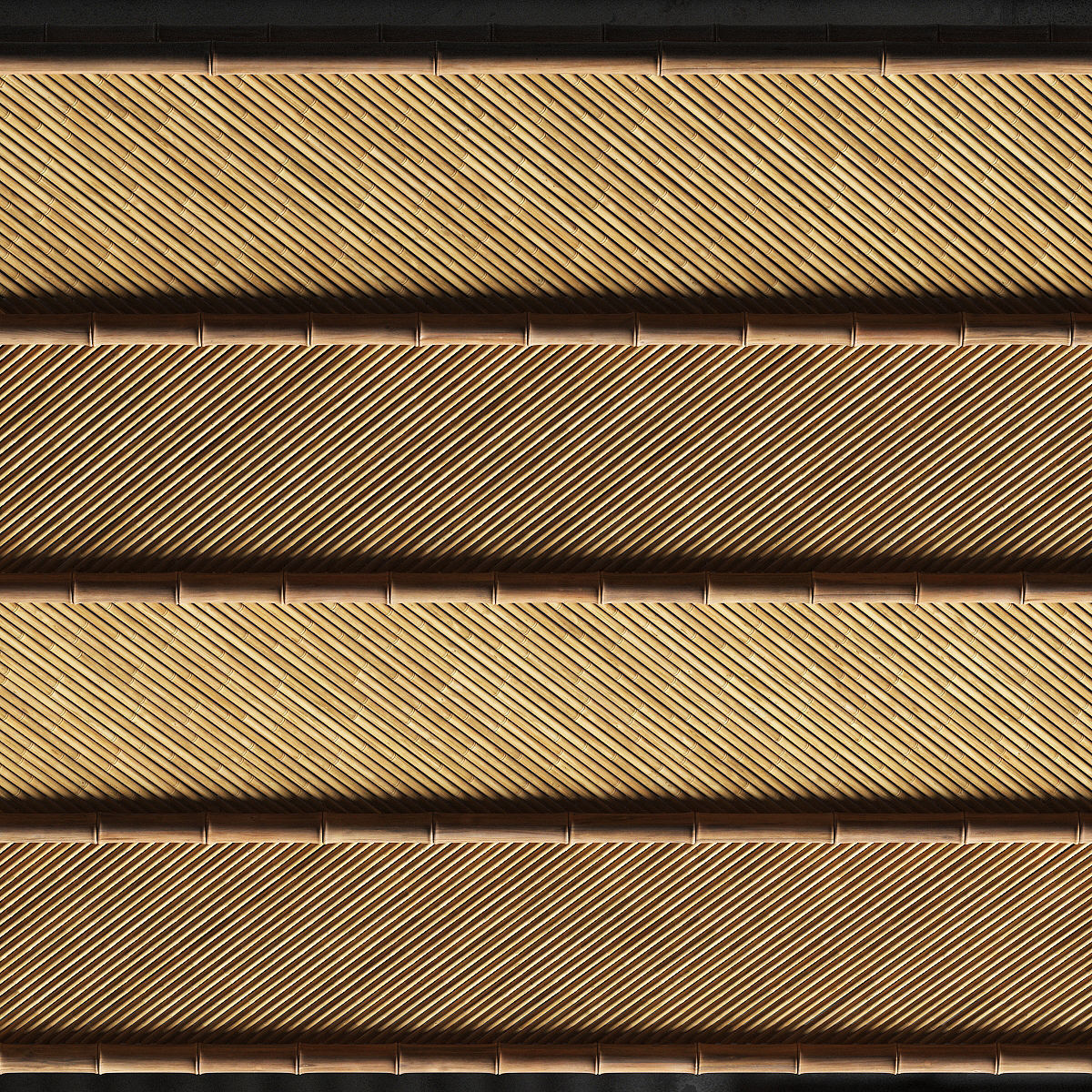 Ceiling bamboo angle n1 3D model_13