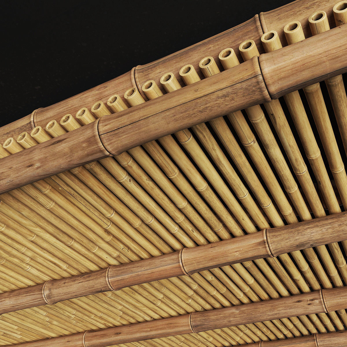 Ceiling bamboo angle n1 3D model_8
