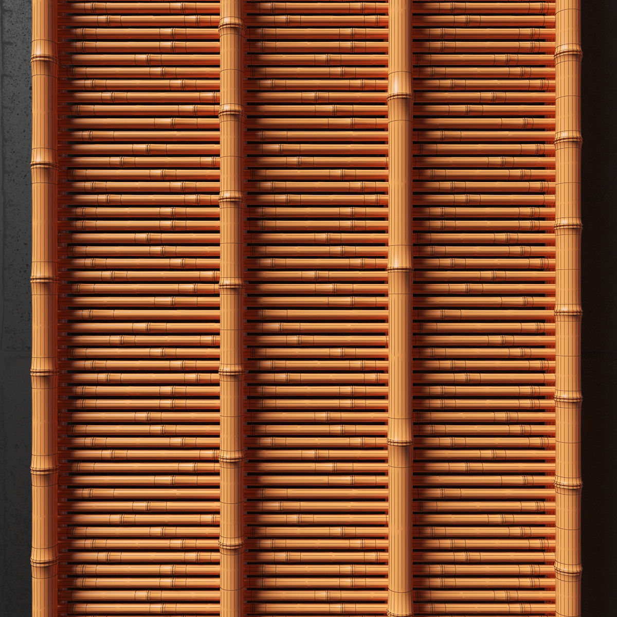 Ceiling bamboo angle n1 3D model_22