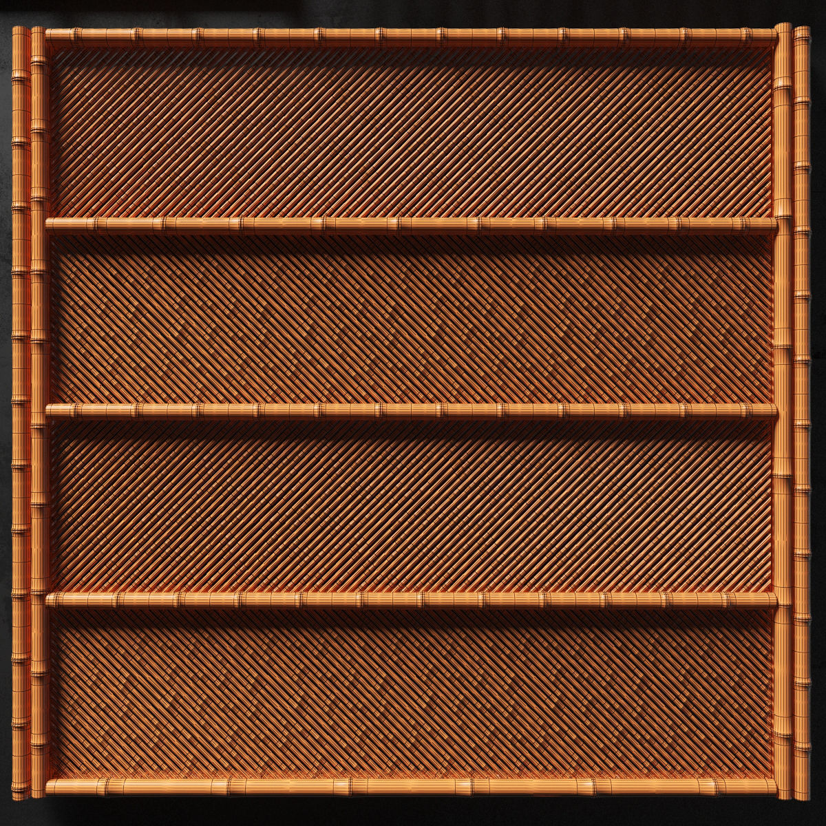 Ceiling bamboo angle n1 3D model_17