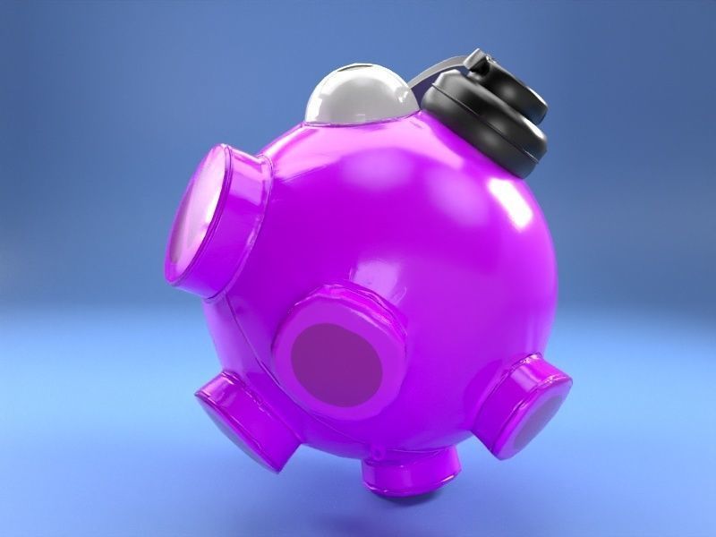 DJ Pig Balloon Free low-poly 3D model_4