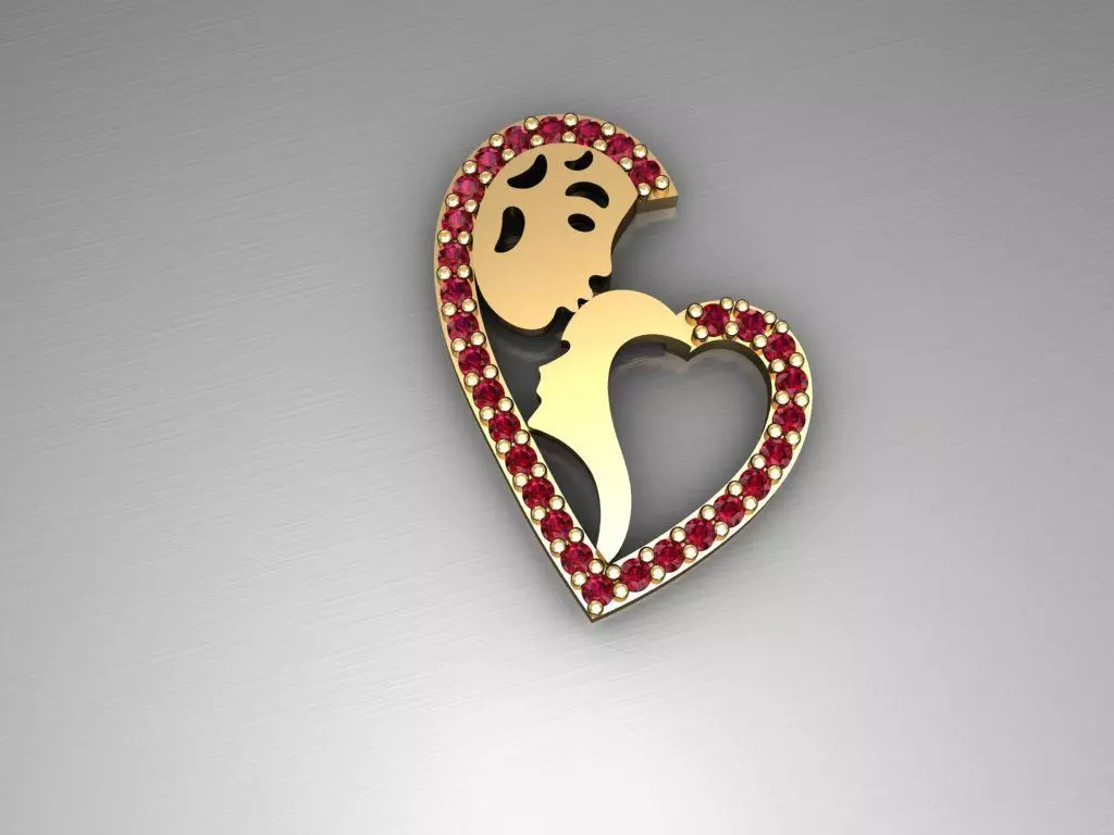 H92- Diamond Necklace 3D print model_0