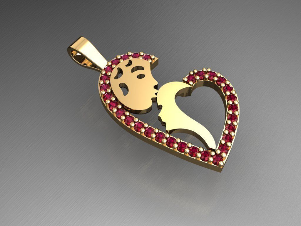 H92- Diamond Necklace 3D print model_1