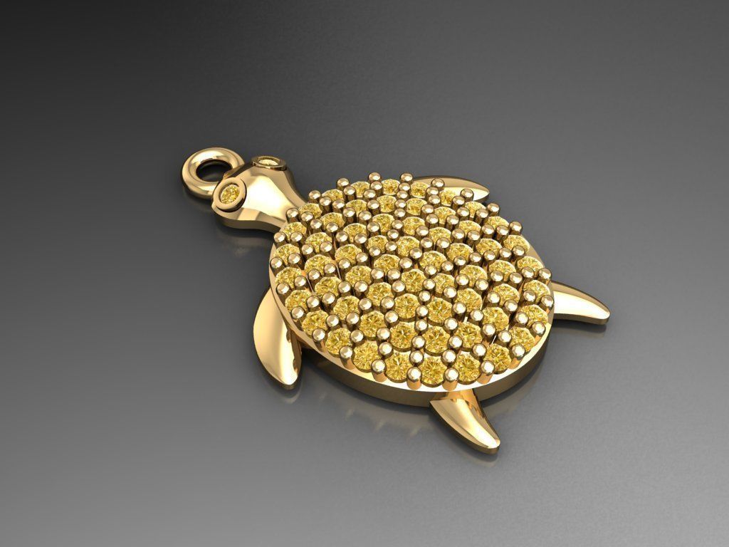 H95- Diamond Necklace 3D print model_1