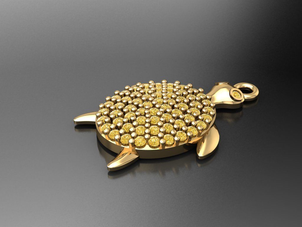 H95- Diamond Necklace 3D print model_2