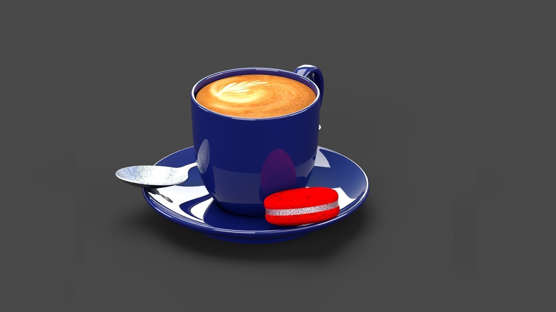 Cup of Coffee 3D model_3