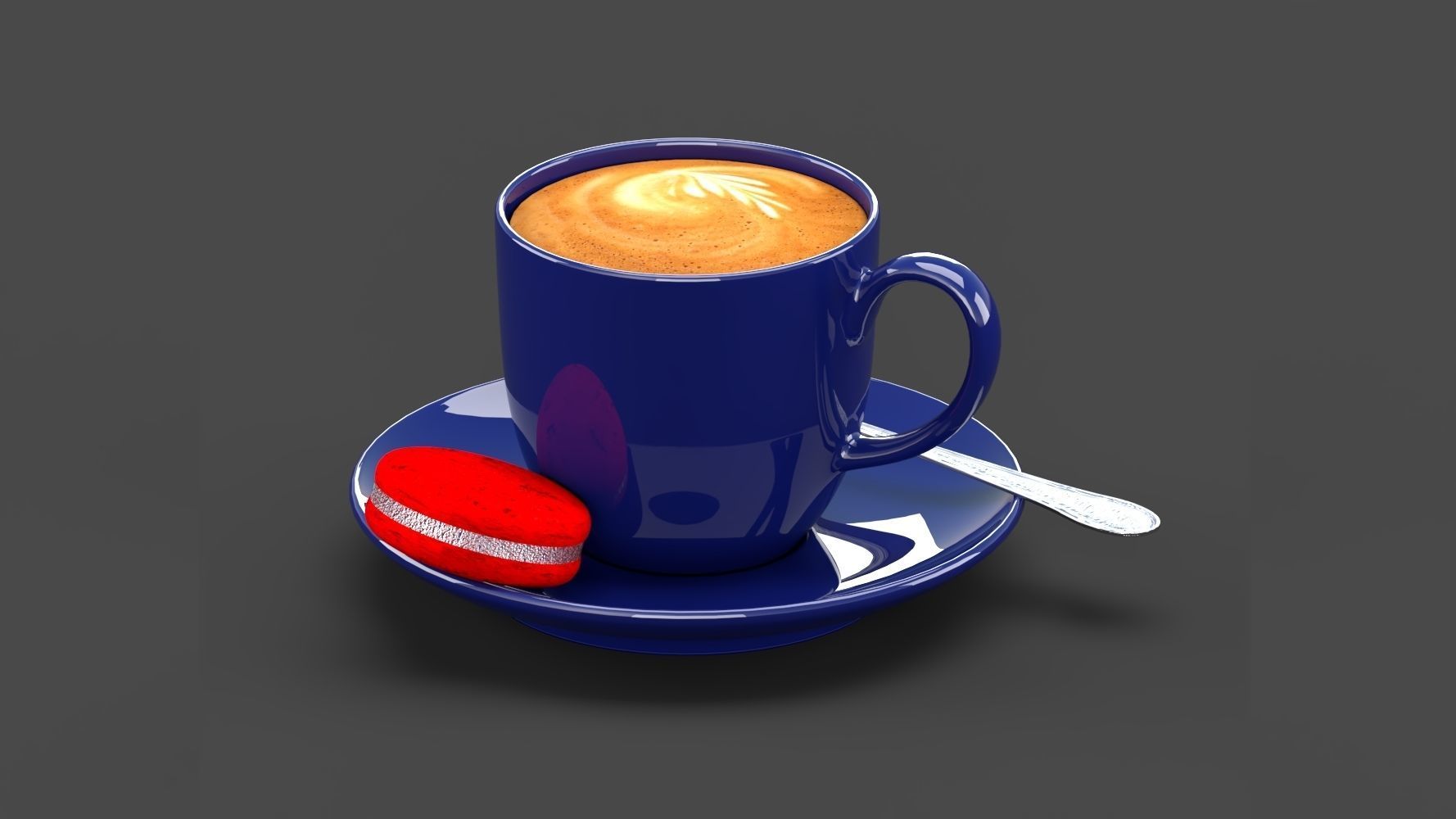Cup of Coffee 3D model_2