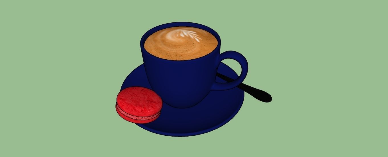 Cup of Coffee 3D model_5