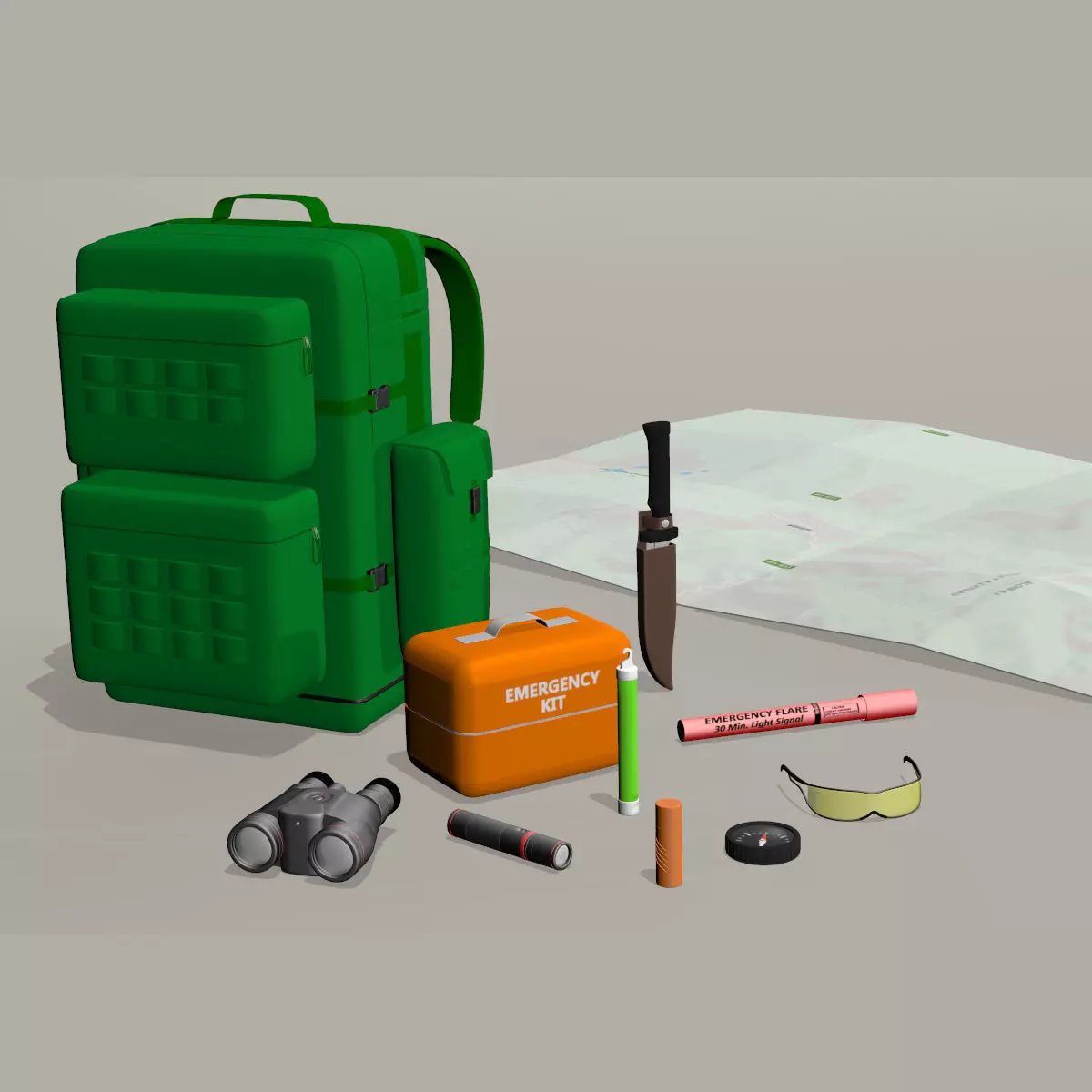 Adventure Props 3D model | CGTrader