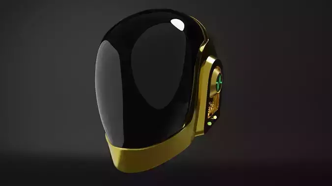 Daft Punk - Guy Manuel 3D Helmet 3D model