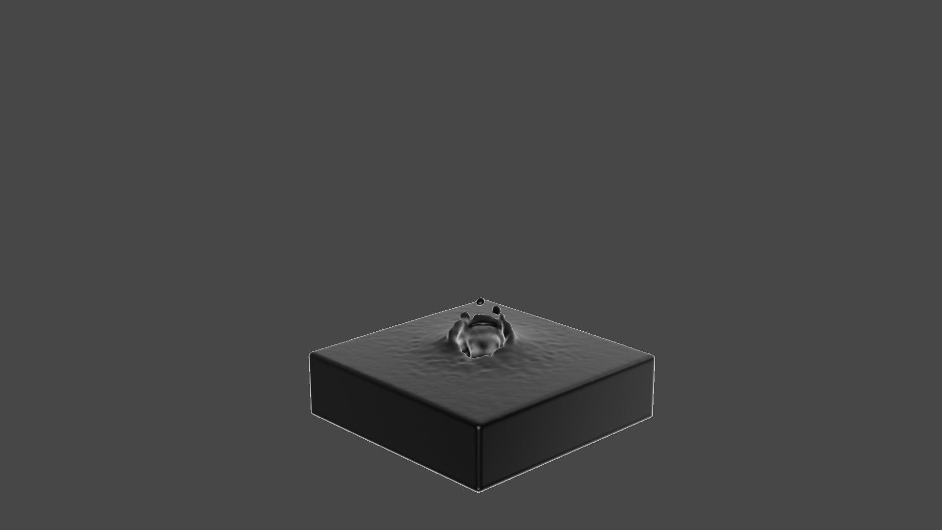 Animated Water - isometric cubes - realistic splash effects 3D model_30
