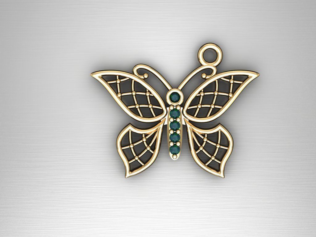 H101- Diamond Necklace 3D print model_2