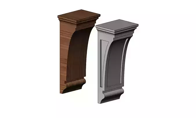 Simple mission corbel bracket