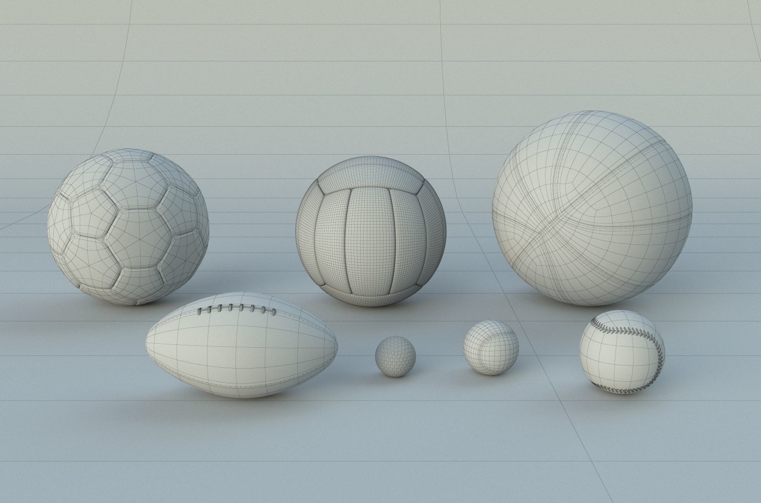 Balls Pack 3D model_8