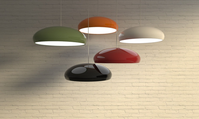 Fontana Arte pendant lamp 3D model