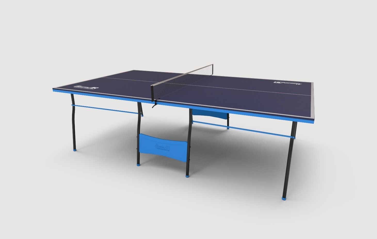 pingpong table Free low-poly 3D model_2