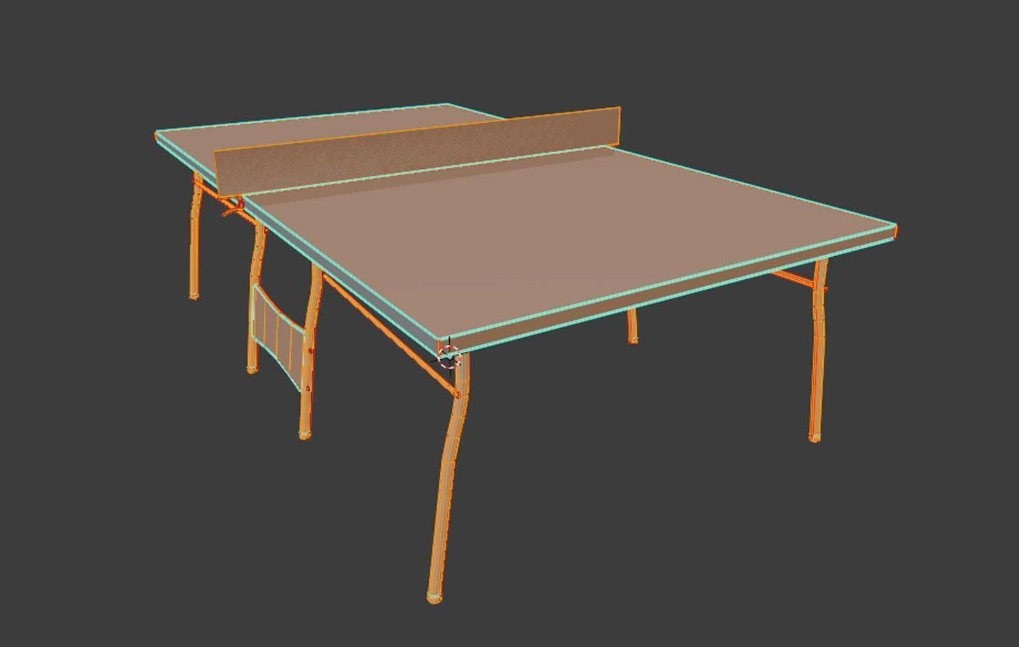 pingpong table Free low-poly 3D model_3