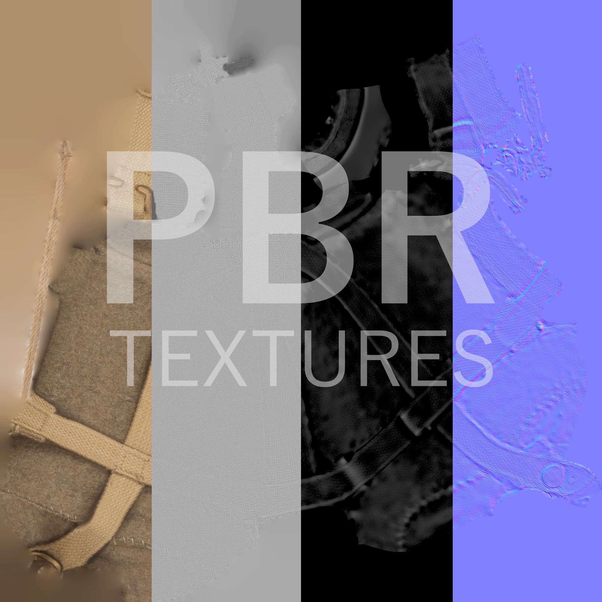 Military flask 37 Low-poly 3D model_8