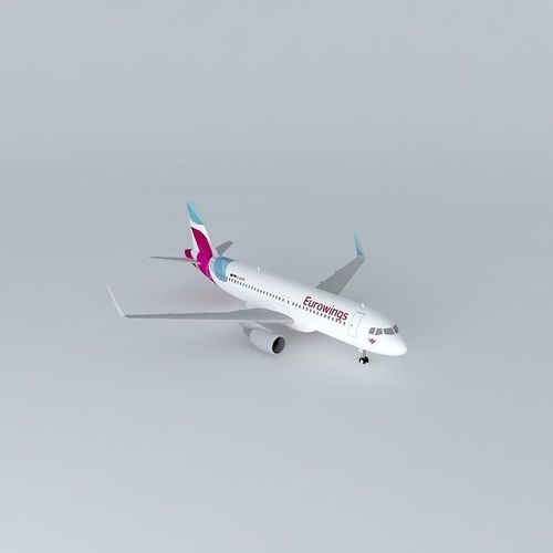 Eurowings Airbus A320 241 D AIZQ New Livery 2015 Sharklets Free 3D model