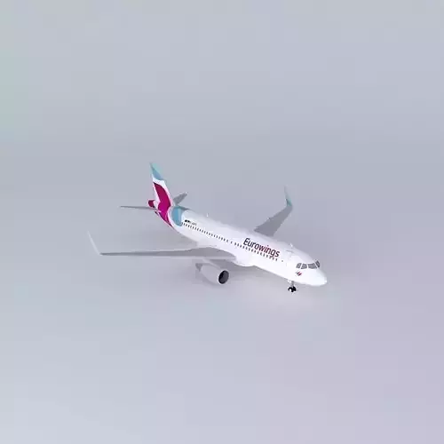 Eurowings Airbus A320 241 D AIZQ New Livery 2015 Sharklets Free 3D model