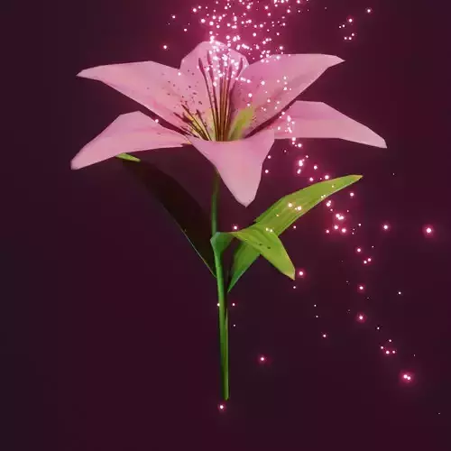 Lily flower 3D model
